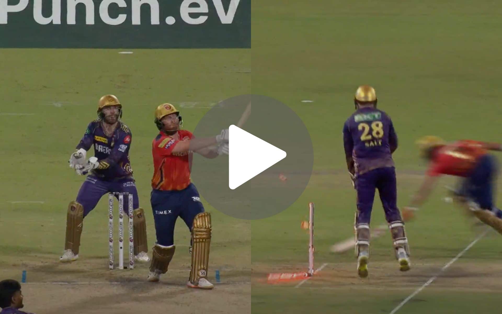 [Watch] 4, 6, 6, 4, 4, W! Crazy Scenes In IPL 2024 As Narine’s Bullet Run Out Follows Bairstow’s Massacre